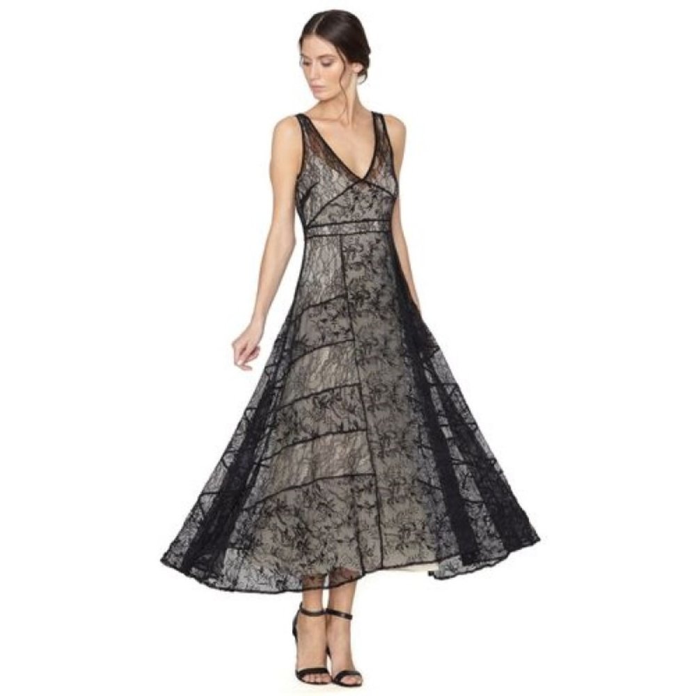 Alice + Olivia Phyllis Floral Lace Dress